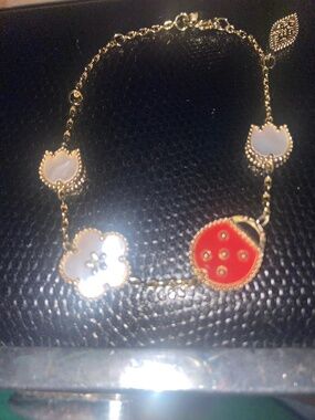 Lady bug bracelet